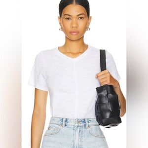 LNA flore tee in white. Size Medium.